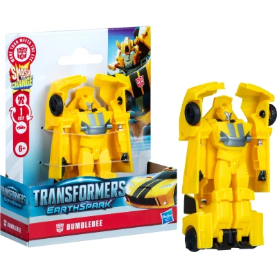 Bild av Transformers Jordens gnista, 1 Step Smash Changers Bumblebee actionfigur