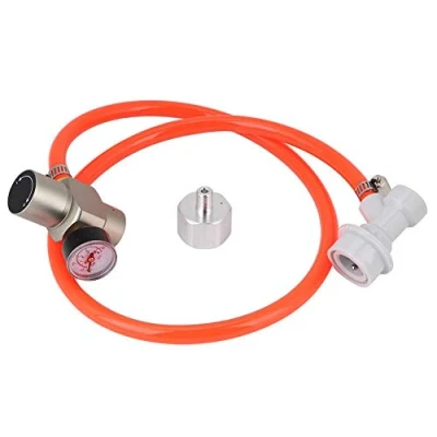 Bild av Tr21x4 Co2 minigasregulator Keg rostfritt stål regulator adapter tryckmätare laddningskit soda tillbehör