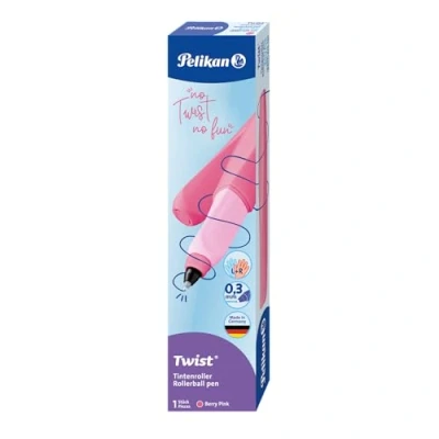 Bild av Pelikan Twist, kulspetspenna, universell för höger och vänsterhänta användare, bärrosa, 1 styck