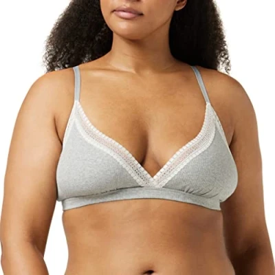 Bild av Sloggi Dam Go Ribbed bralette, Medium grå melerad (M033), M