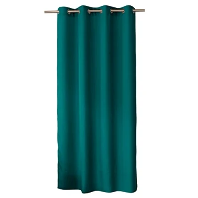 Bild av ED ENJOY HOME gardin polyester 140 x 240 cm smaragd grundkollektion redo att installera tvättbar vid 30 för alla rum hushållslinne gardiner