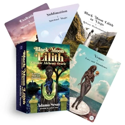 Bild av Black Moon Lilith Cosmic Alchemy Oracle: A 44 Card Deck and Guidebook