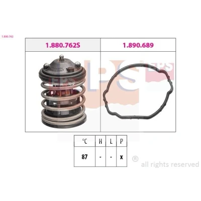 Bild av FACET 7.8762 Thermostat d&#039;eau 87 Made in Italy OE Equivalent avec joint d&#039;étanchéite, sans connecteurs BMW: 3 Berline, 5 Touring