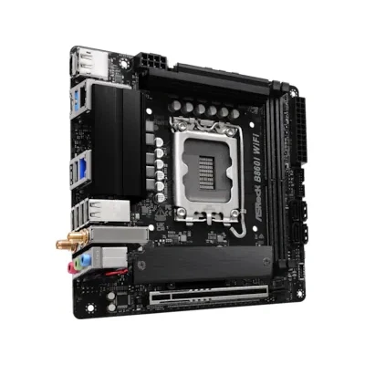 Bild av ASRock B860I WiFi Moderkort Intel B860 LGA1851 socket DDR5 RAM Mini ITX
