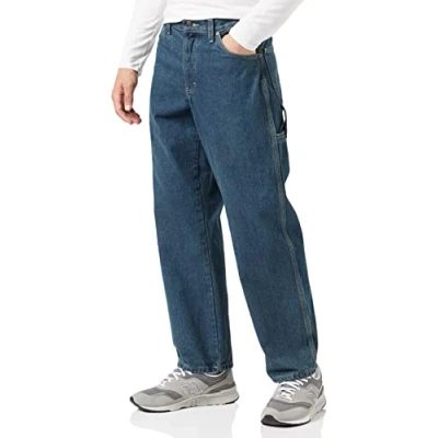 Bild av Dickies herr denim Utility Jean avslappnade vardagsbyxor, Tonat arv kaki, 40W X 32L