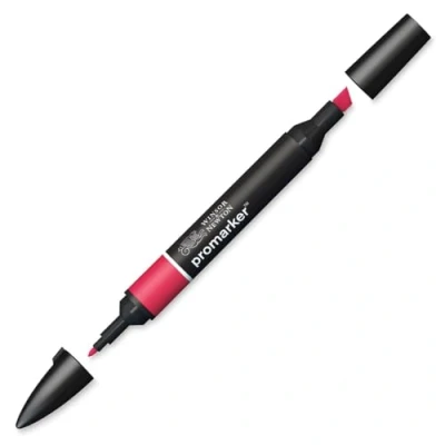 Bild av Winsor &amp; Newton &quot; ProMarker 0203170 professionell layoutmärkpenna 2 spetsar, fin och bred för ritningar, design layouter rubin