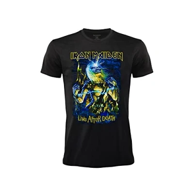 Bild av T Shirt Iron Maiden Live After Death. Officiell Rock Svart, XXL