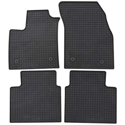 Bild av Petex 32510 Set med golvmatta gummi fram och bak 4 svart