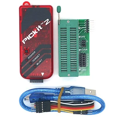 Bild av DollaTek PICKIT2 programmerare + PIC ICD2 PICKit 2 programmeringsadapter universell programmeringsstol
