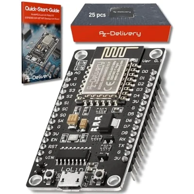 Bild av AZDelivery NodeMCU Lolin V3 modul ESP8266 ESP 12F Wifi utvecklingskort med CH340 kompatibel Arduino inklusive en E Book!
