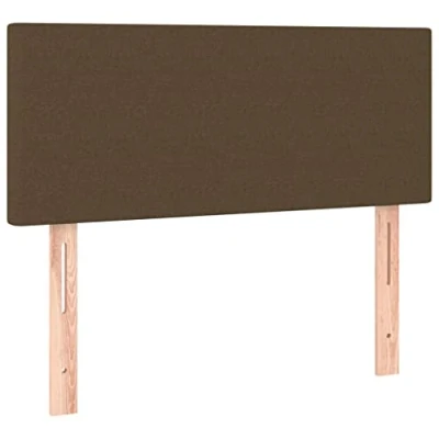 Bild av vidaXL Sänggavel mörkbrun 100 x 5 78/88 cm tyg