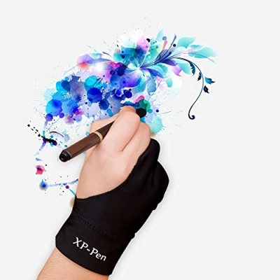 Bild av XP PEN Elastisk lycra antifouling handske för grafisk surfplatta/penndisplay/ljuslåda (lämplig höger och vänster) (L)