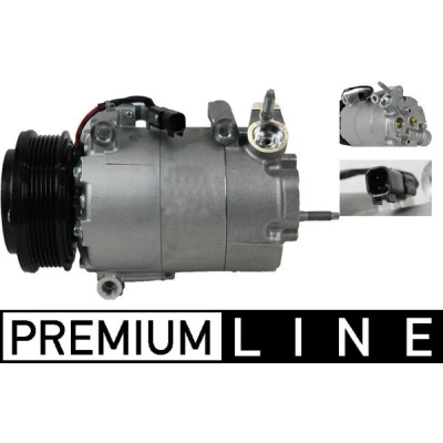 Bild av MAHLE ORIGINAL ACP 552 000P Kompressor 7VS16ic 12V PAG 46 YF R1234yf, R134a utan oljeplugg FORD: FOCUS 3