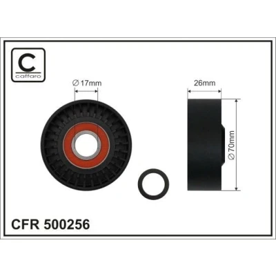 Bild av Spännrulle, Drivrem, ssangyong actyon i, sports kyron, rexton / ii, rodius 6652000070, 66520 00070, 6652000170, 6652