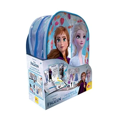 Bild av Liscianigiochi Frozen Coloring and Drawing School, ryggsäck, svarta tavlor, manuell, markörer, Multifärg, 92925