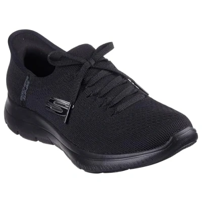 Bild av Skechers dam topp ny daglig handsfree slip on sneaker, BBK = svart/svart, 8 US