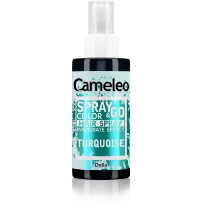 Bild av Cameleo spray &amp; Go färgspray för håret turkos blont, platinablont och grått hår spraya bara klart halvpermanent omedelbart resultat karneval hårfärg 150 ml