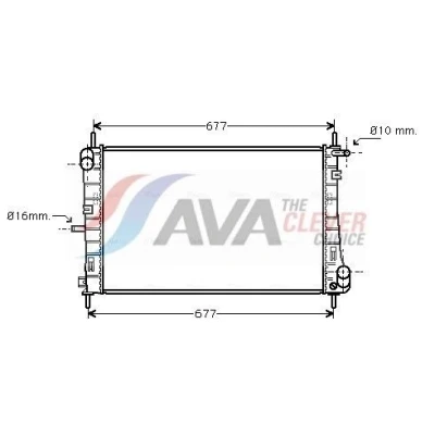 Bild av Kylare, motorkylning AVA QUALITY COOLING FDA2338