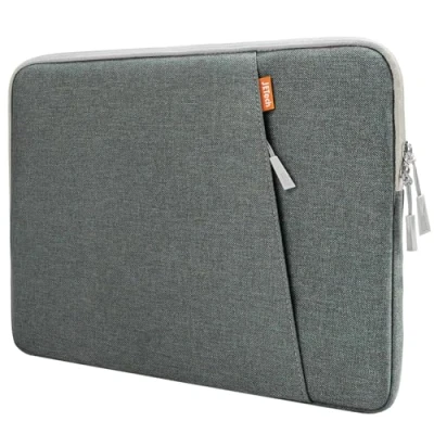 Bild av JETech Laptopfodral för 13,3 Tum MacBook Air/Pro, 14 Pro 2021 M1, 13 13,6 Notebook, Vattentätt, Stötsäker Laptopväska med Tillbehörsficka (grå)