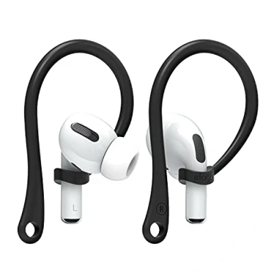 Bild av elago Öronkrokar kompatibla med AirPods Pro och 4, 3, 2, 1 (svart) [US Patent Registred]