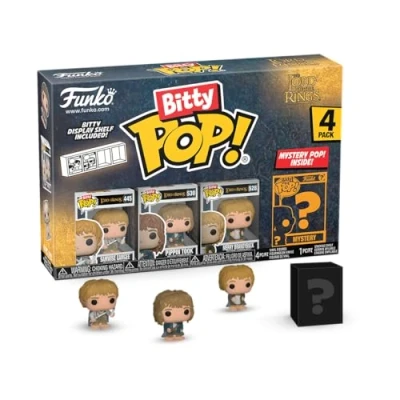 Bild av Funko Bitty POP! Sagan om ringen Samwise 4PKand A Surprise Mystery Minifigur 2,2 cm (0,9 tum) samlarobjekt Stapelbar displayhylla ingår Presentidé