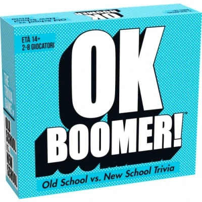 Bild av GOLIATH OK BOOMER! Kortspel från 14 år, familjespel, även lämplig för vuxna i gamla skolan vs. New School, Trivia spelkort, frågor 2 generationer