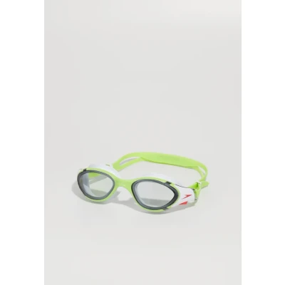 Bild av Speedo Unisex Biofuse 2.0 simglasögon, patenterad enkel justering, anti dimma, läcka, förbättrad passform, komfort, olivnatt/svart/hyper/rök, en storlek