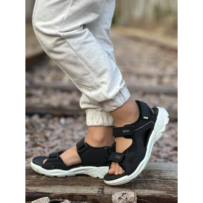Bild av ECCO BIOM RAFT Vandringssandaler för barn, Storlek: 32, Black Konstmaterial