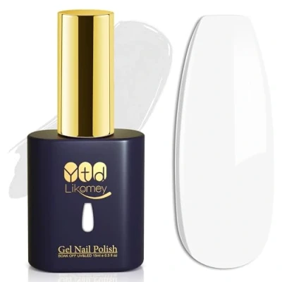 Bild av YTD Likomey UV LED Gel lack Nagellack,15ml Vit Blötlägg Av Höst Vinter Nagellack,CS001