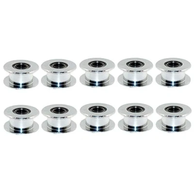 Bild av 3Dman GT2 20 tandlös borr 5 mm aluminium tomgång remskiva för 6 bredd kamrem 3D skrivare (10 st)