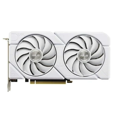 Bild av ASUS Dual GeForce RTX 4060 EVO White OC Edition 8 GB GDDR6 (SFF redo, PCIe 4.0, GDDR6, DLSS 3, HDMI 2.1a, DisplayPort 1.4a, Axial tech fläktdesign, 0dB tech, BIOS, stöder 4K &amp; 8K HDR) vit