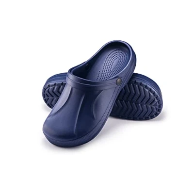 Bild av ESTRO Trädgårdsskor Herr Trädgård Tofflor Män Gummi Lätta Sommar Toffel Clogs F06 (43, Mörkblå)