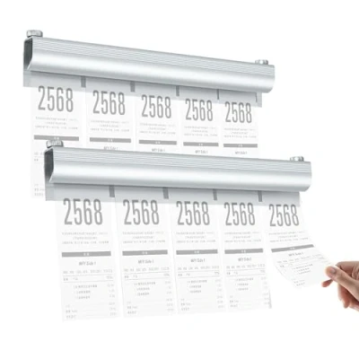 Bild av Bonlist gastronomi självhäftande kvittohållare aluminium klämlist 20 cm anteckningslist kombinerbar för kök biljett bar kontor beställning, 2 stycken