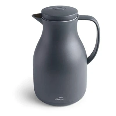Bild av LACOR 62564 BPA fri termisk karaff med dubbelvägg och lager på insidan, mattgrå, 1,50 l, Polypropylen Glas
