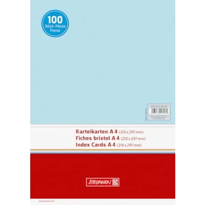 Bild av Brunnen 102240030 indexkort (A4 olinjerat, 100 stycken, svetsad) blå