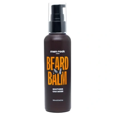 Bild av Men Rock Soothing Beard Balm, Perfect as a Leave in Conditioner and Softener, Deeply Conditions Hairs Whilst Hydrating the Skin Underneath, Earthy Oak Moss Fragrance 100ml