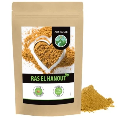 Bild av Ras El Hanout, typisk arabisk och orientalisk kryddblandning, återförslutningsbar förpackning (125 GR)