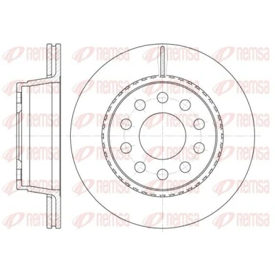 Bild av REMSA 6930.10 Disque de frein Essieu arrière 268,6, 268,6 20 10 ventilé AUDI: A6 C4 Avant, 100 Berline, Avant
