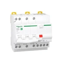 Bild av Schneider Electric Resi9 XP RCBO/combination switch 3PN C characteristic 20A 6kA 30mA class A 90mm