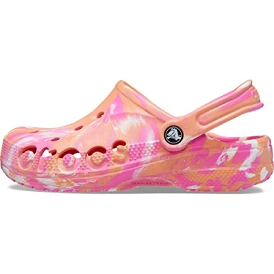 Bild av Crocs Unisex Baya Graphic Clog träsko, papaya marbled, 48/49 EU