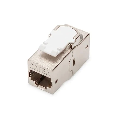 Bild av DIGITUS Keystone kopplare Cat 6A skärmad 2x RJ45 uttag 500 MHz 10GBase T class EA metallhölje