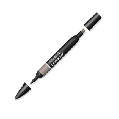 Bild av Winsor &amp; Newton &quot; ProMarker 0203131 professionell layoutmärkpenna 2 spetsar, fin och bred för ritningar, design layouter varm grå 4