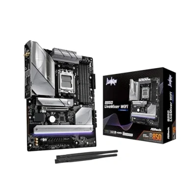 Bild av ASRock B850 LiveMixer WiFi Moderkort AMD AM5 socket DDR5 RAM ATX