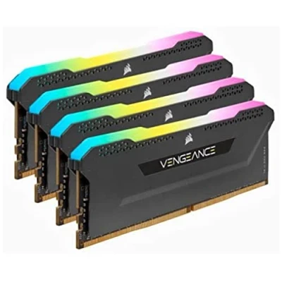 Bild av Corsair Vengeance RGB PRO SL DDR4 3200 64GB CL16 Quad Channel (4 pcs) Intel XMP Svart med