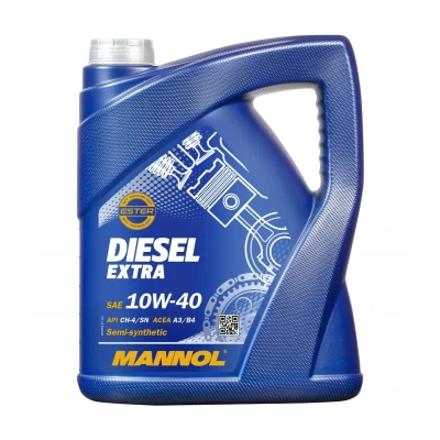 Bild av Mannol Diesel Extra 10W 40 5I Huile moteur MN7504 5 RENAULT: CLIO 2 Kasten, Kangoo I, 2, MERCEDES BENZ: Sprinter T Bus, Classe A