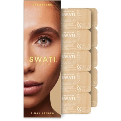 Bild av SWATI Cosmetics Coloured Lenses 1 Day Sandstone 5 pcs