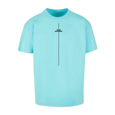 Bild av Merchcode Think Different Heavy Tshirt med print, Storlek: XL, Berylblue