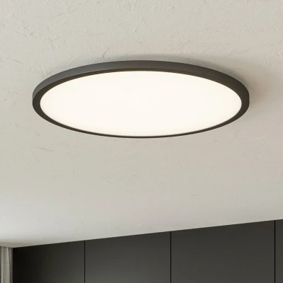 Bild av BRILLIANT lampa, Tuco LED takpanel 50cm svart/vit, 1x integrerad, 38W (4000lm, 3000 6500K), dimbar med fjärrkontroll