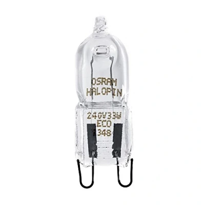 Bild av Osram Set med 10 halopin Eco 33 W = 40 230 V eko version klar halogenlampa sockel G9 normal spänning 66733