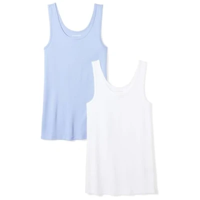 Bild av Amazon Essentials Women&#039;s Linne smal passform, Pack of 2, Lila/Vit, L
